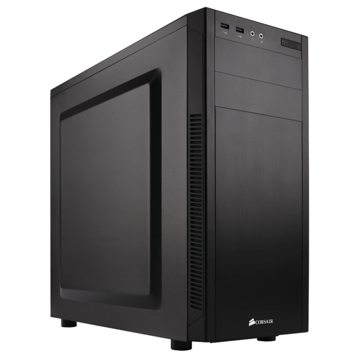 Gabinete Gamer Corsair, Carbide 100R, Mid Tower, ATX, Black, Sem Fonte, Dois Fans, CC-9011077-WW