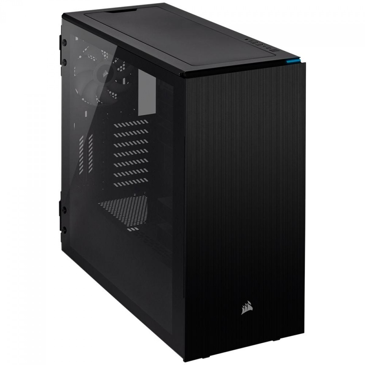 Gabinete Gamer Corsair Carbide 678C, Mid Tower, Vidro Temperado, ATX, Black, Com 3 Fans, CC-9011167-WW