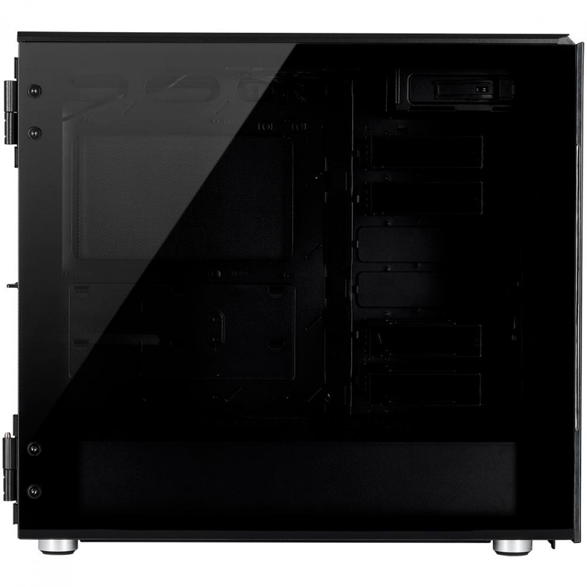 Gabinete Gamer Corsair Carbide 678C, Mid Tower, Vidro Temperado, ATX, Black, Com 3 Fans, CC-9011167-WW