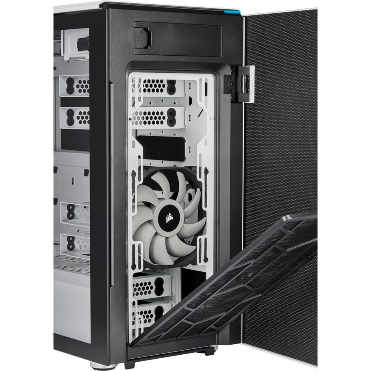 Gabinete Gamer Corsair Carbide 678C, Mid Tower, Vidro Temperado, ATX, White, Com 3 Fans, CC-9011170-WW