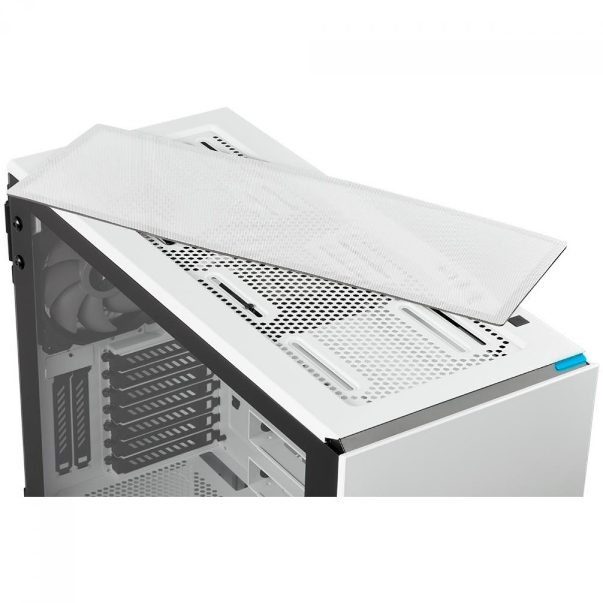 Gabinete Gamer Corsair Carbide 678C, Mid Tower, Vidro Temperado, ATX, White, Com 3 Fans, CC-9011170-WW