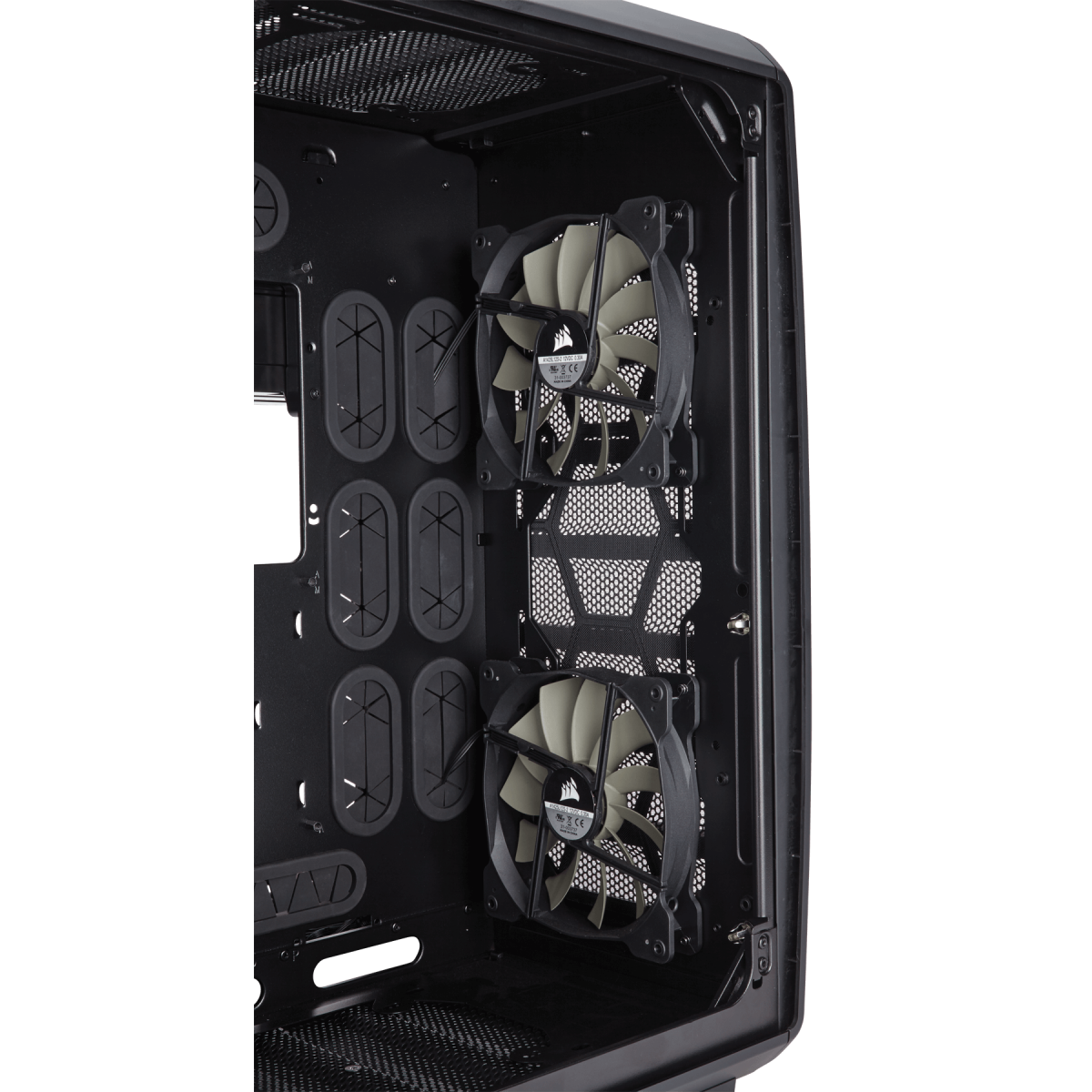 Gabinete Gamer Corsair Carbide Air 740, Mid Tower, Com 3 Fans, Lateral em Acrílico, Black, Sem Fonte, CC-9011096-WW