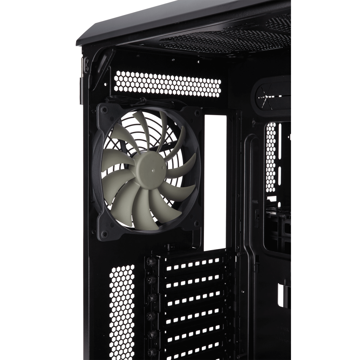 Gabinete Gamer Corsair Carbide Air 740, Mid Tower, Com 3 Fans, Lateral em Acrílico, Black, Sem Fonte, CC-9011096-WW