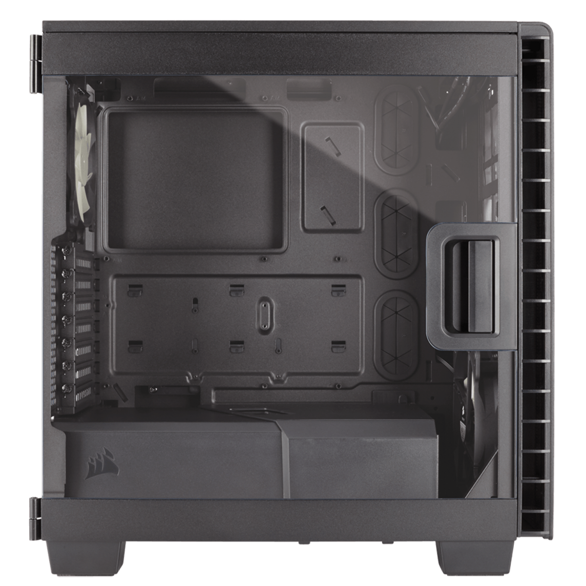 Gabinete Gamer Corsair Carbide Clear 400C, Mid Tower, Com 2 Fans, Lateral em Acrílico, Black Sem Fonte, CC-9011081-WW