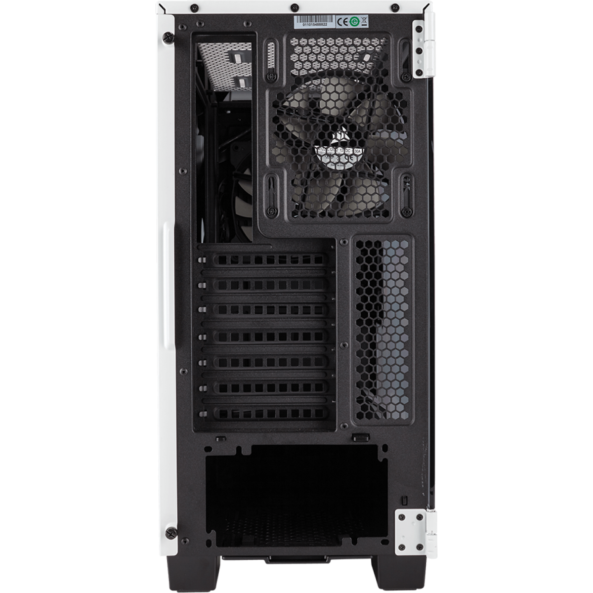 Gabinete Gamer Corsair Carbide Clear 400C, Mid Tower, Com 2 Fans, Lateral em Acrílico, White, S-Fonte, CC-9011095-WW