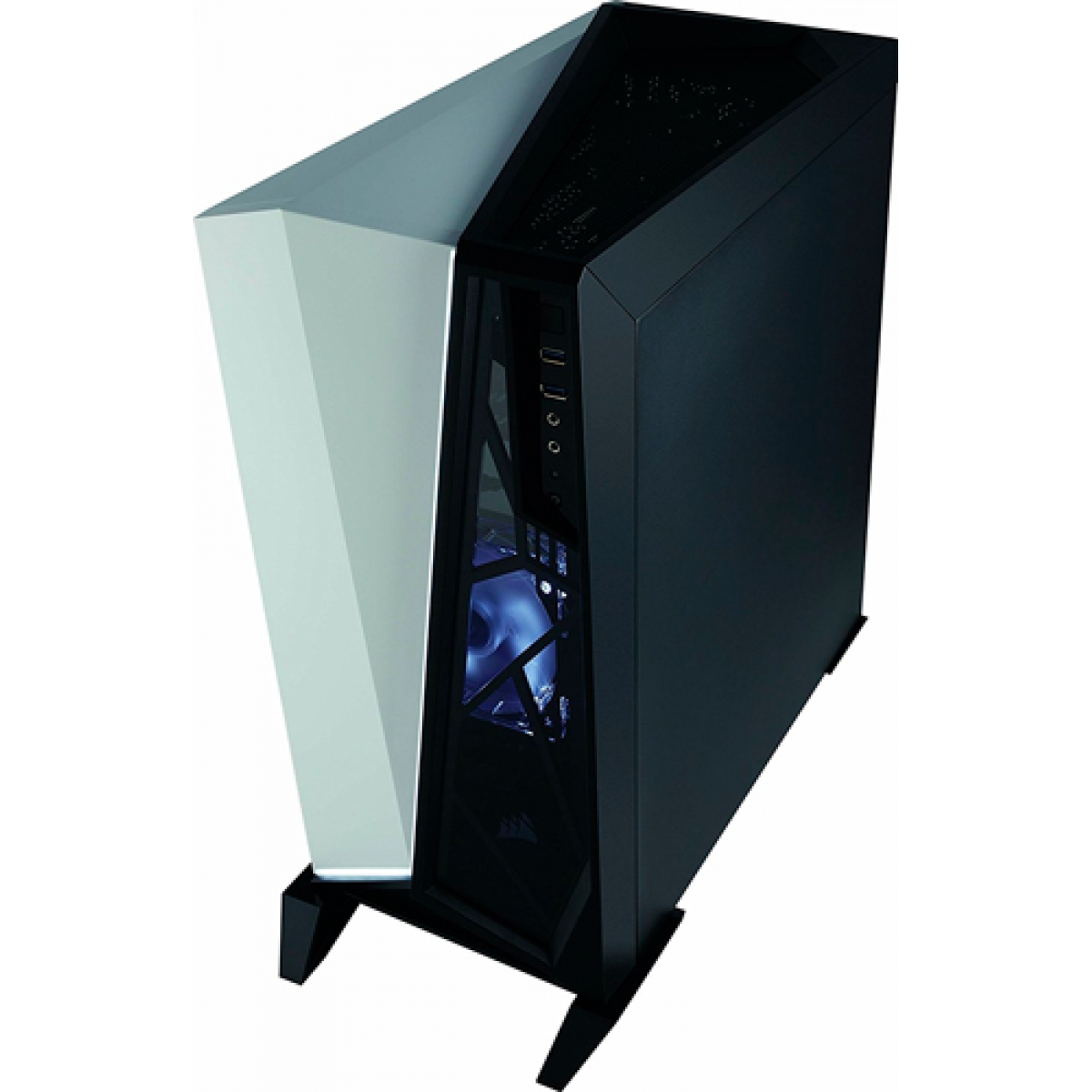 Gabinete Gamer Corsair Carbide Spec-Omega, Mid Tower, Com 2 Fans, Vidro Temperado, Black-White, Sem Fonte, CC-9011119-WW