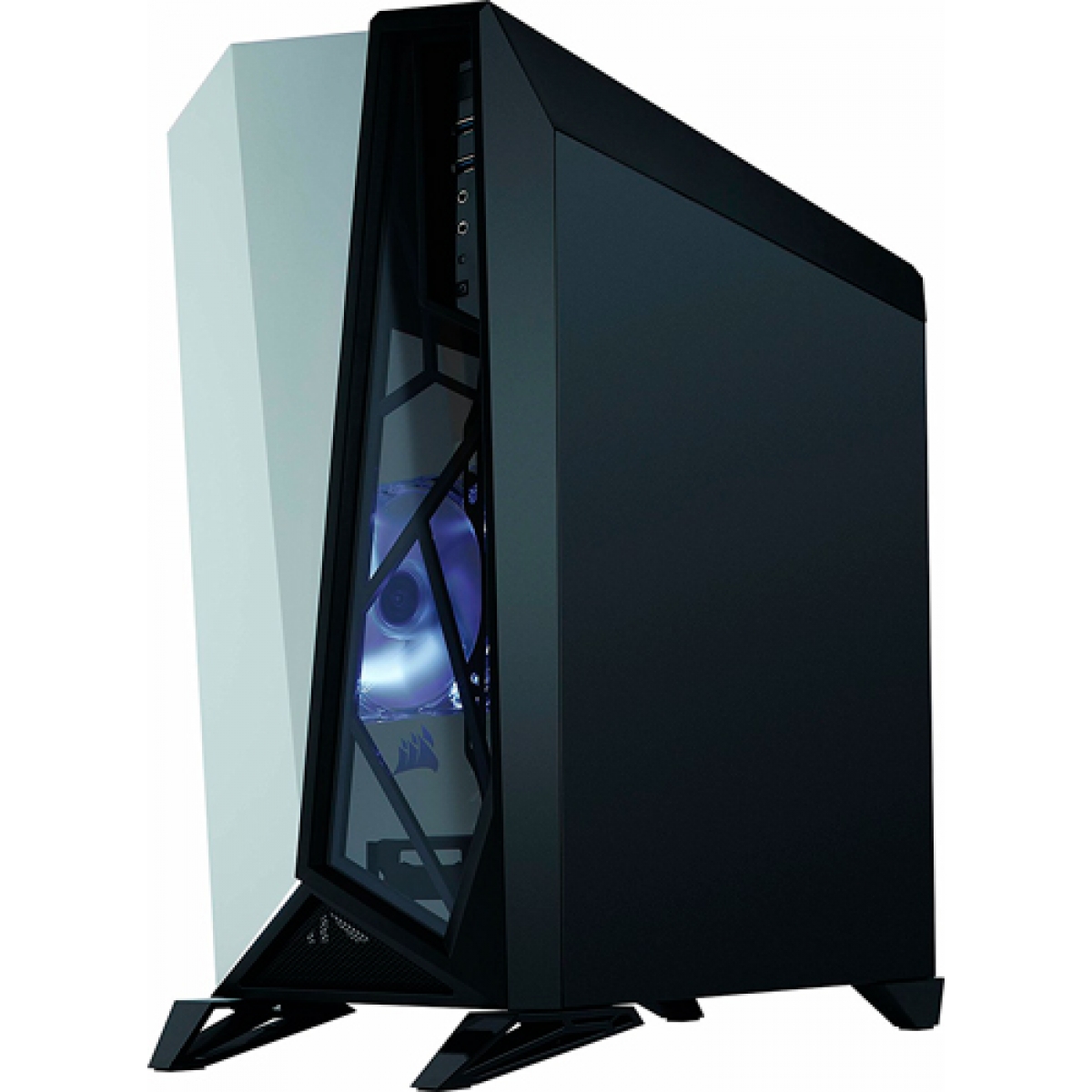 Gabinete Gamer Corsair Carbide Spec-Omega, Mid Tower, Com 2 Fans, Vidro Temperado, Black-White, Sem Fonte, CC-9011119-WW