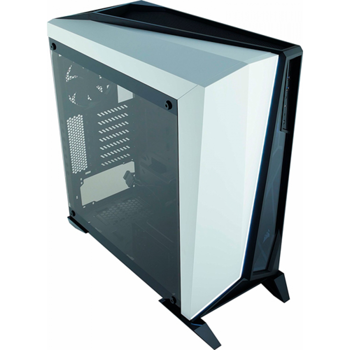 Gabinete Gamer Corsair Carbide Spec-Omega, Mid Tower, Com 2 Fans, Vidro Temperado, Black-White, Sem Fonte, CC-9011119-WW