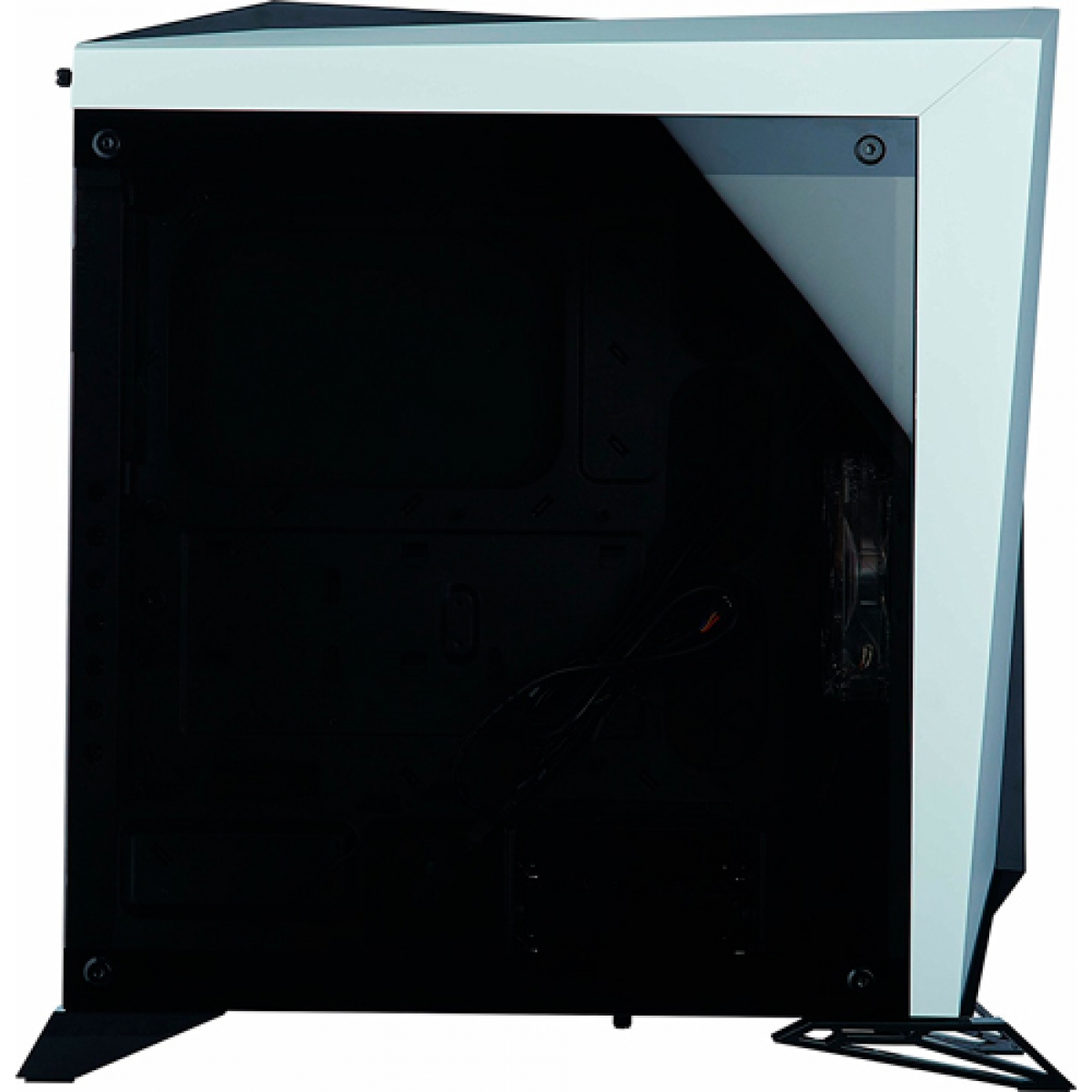 Gabinete Gamer Corsair Carbide Spec-Omega, Mid Tower, Com 2 Fans, Vidro Temperado, Black-White, Sem Fonte, CC-9011119-WW