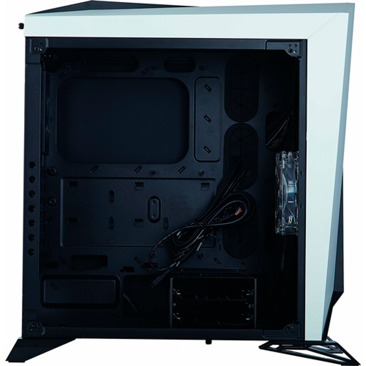 Gabinete Gamer Corsair Carbide Spec-Omega, Mid Tower, Com 2 Fans, Vidro Temperado, Black-White, Sem Fonte, CC-9011119-WW