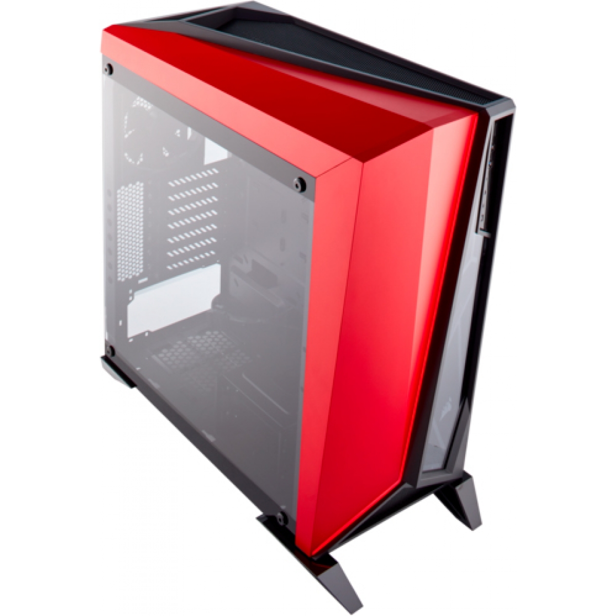 Gabinete Gamer Corsair Carbide Spec-Omega, Mid Tower, Com 2 Fans, Vidro Temperado, Black-Red, Sem Fonte, CC-9011120-WW