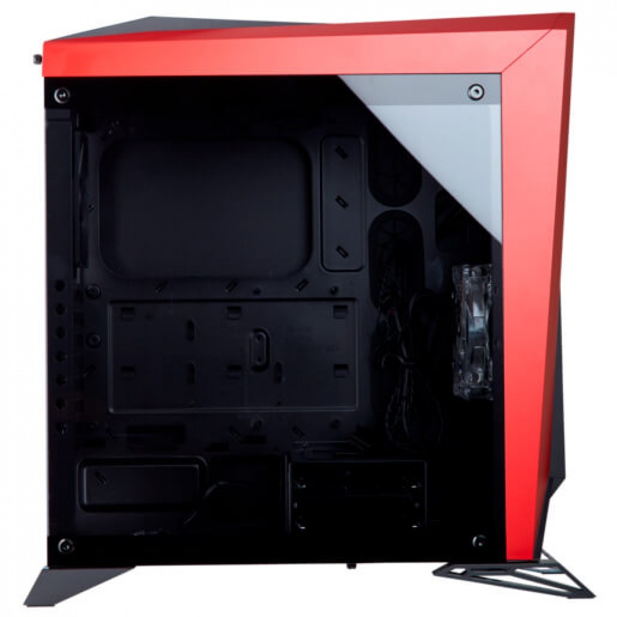 Gabinete Gamer Corsair Carbide Spec-Omega, Mid Tower, Com 2 Fans, Vidro Temperado, Black-Red, Sem Fonte, CC-9011120-WW