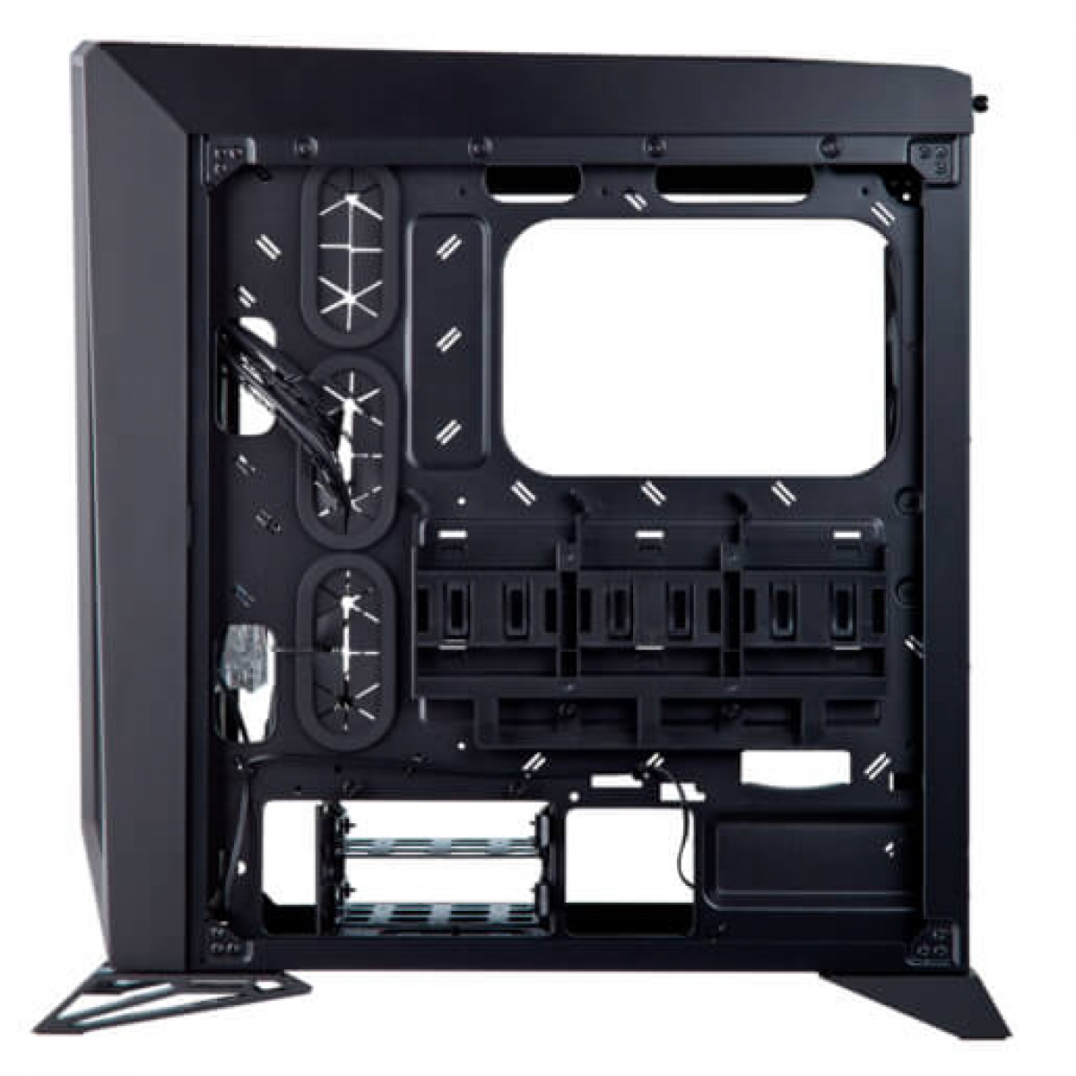 Gabinete Gamer Corsair Carbide Spec-Omega, Mid Tower, Com 2 Fans, Vidro Temperado, Black-Red, Sem Fonte, CC-9011120-WW