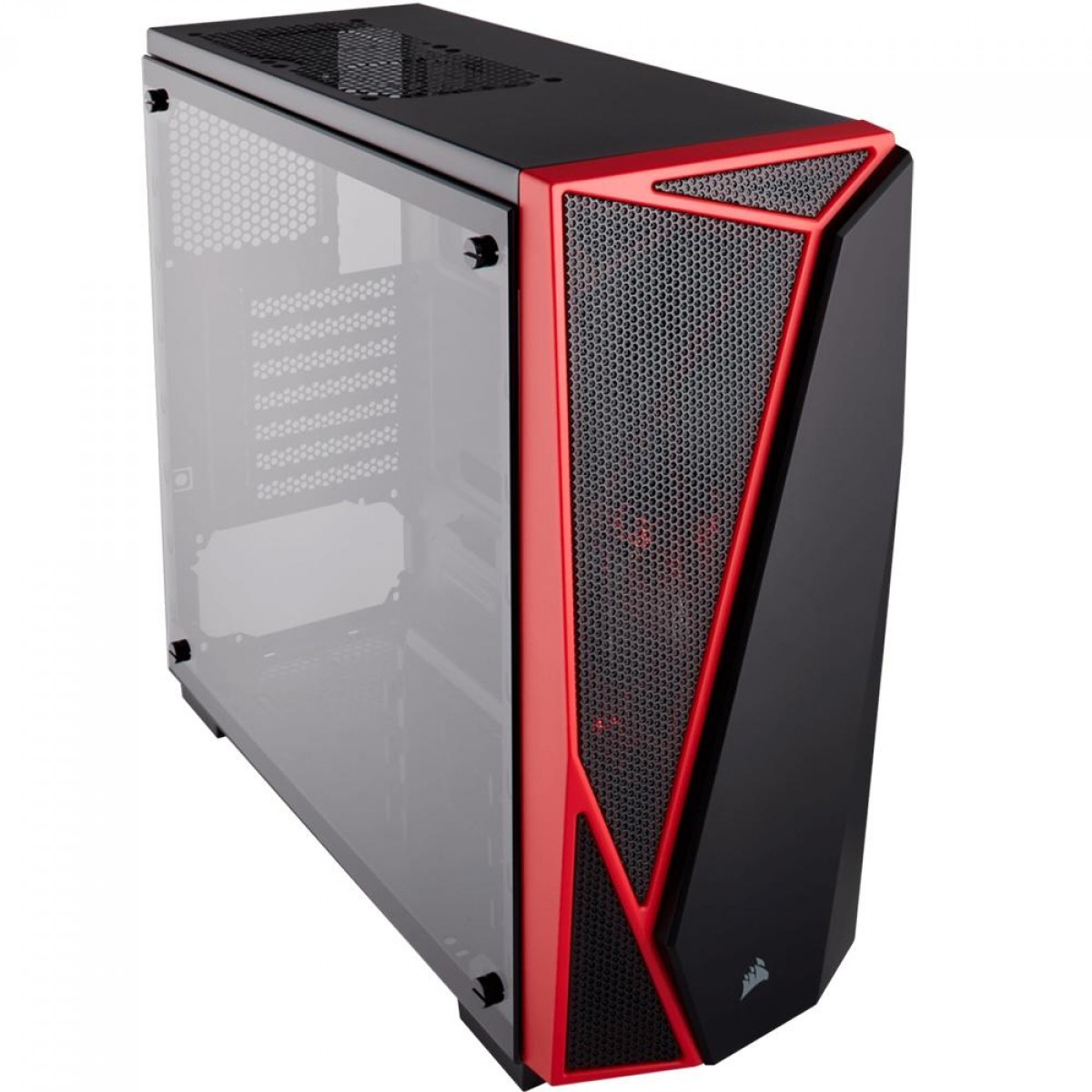 Gabinete Gamer Corsair Carbide SPEC-04, Mid Tower, Com 1 Fan, Vidro Temperado, Black/Red, Sem Fonte, CC-9011117-WW
