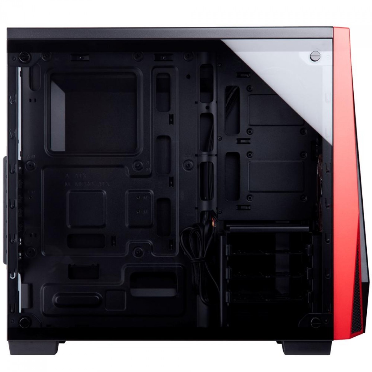Gabinete Gamer Corsair Carbide SPEC-04, Mid Tower, Com 1 Fan, Vidro Temperado, Black/Red, Sem Fonte, CC-9011117-WW