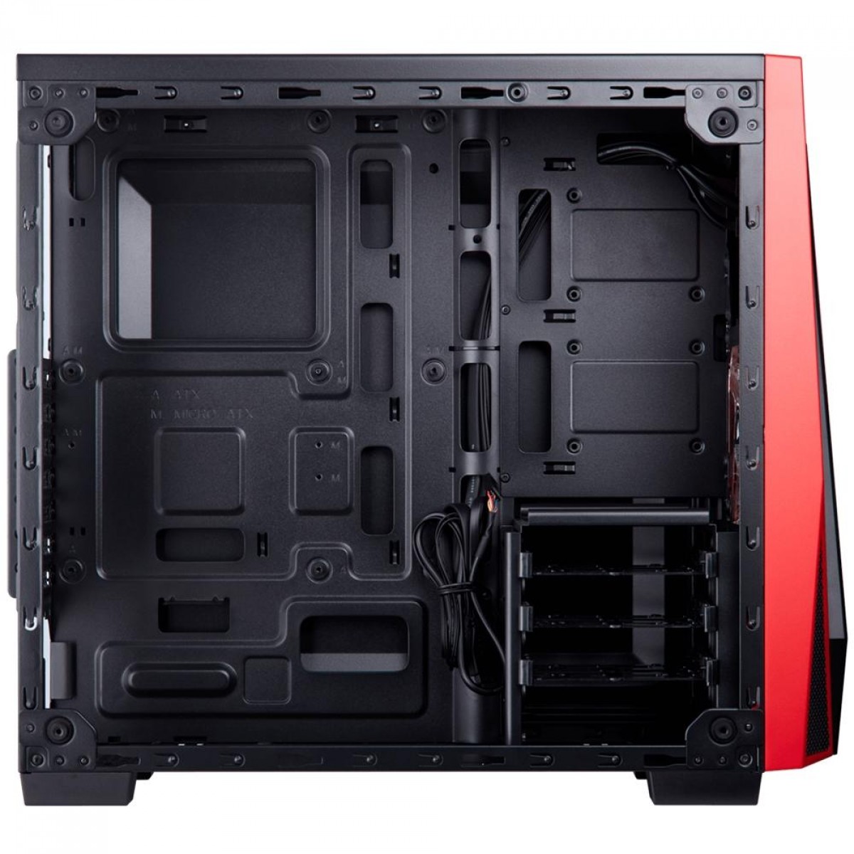 Gabinete Gamer Corsair Carbide SPEC-04, Mid Tower, Com 1 Fan, Vidro Temperado, Black/Red, Sem Fonte, CC-9011117-WW