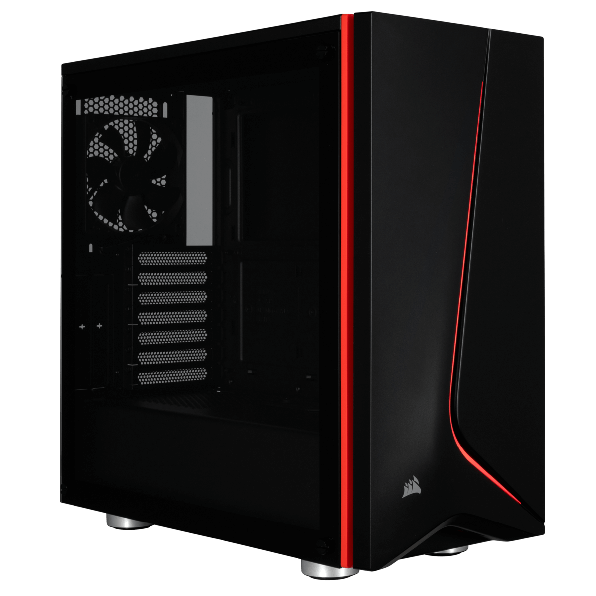 Gabinete Gamer Corsair Carbide SPEC-06, Mid Tower, Com 2 Fan, Vidro temperado, Black, Sem Fonte, CC-9011144-WW
