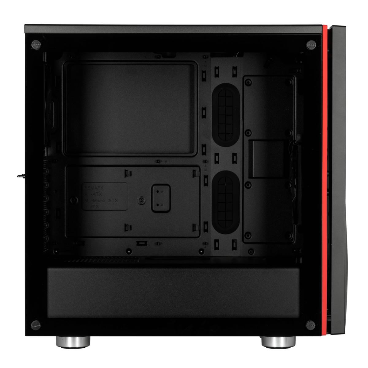 Gabinete Gamer Corsair Carbide SPEC-06, Mid Tower, Com 2 Fan, Vidro temperado, Black, Sem Fonte, CC-9011144-WW