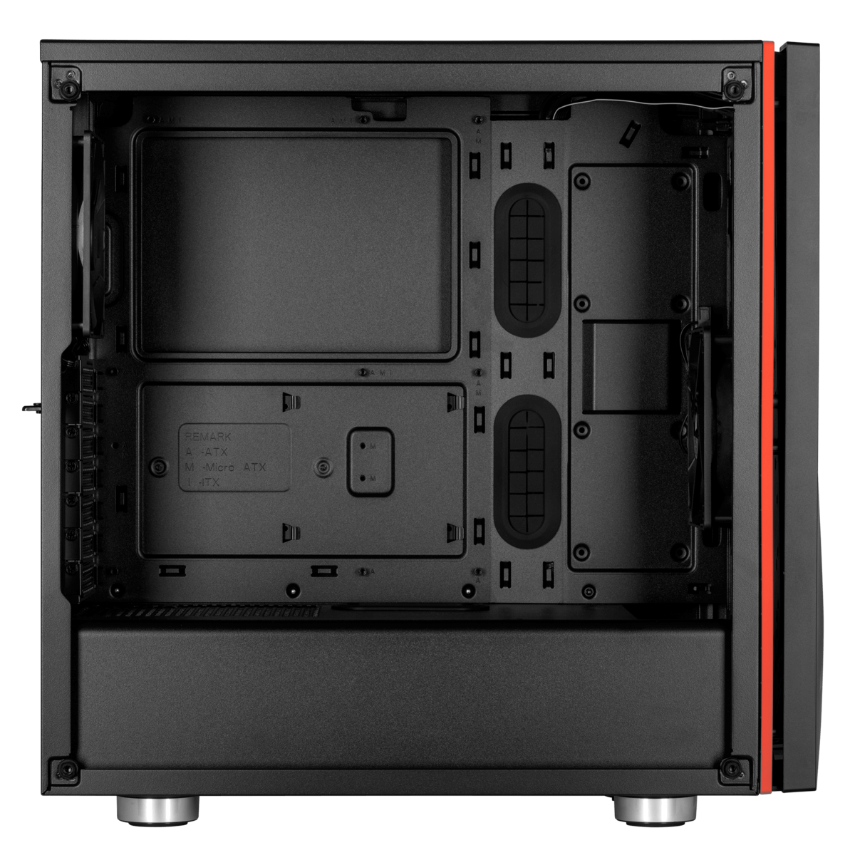 Gabinete Gamer Corsair Carbide SPEC-06, Mid Tower, Com 2 Fan, Vidro temperado, Black, Sem Fonte, CC-9011144-WW