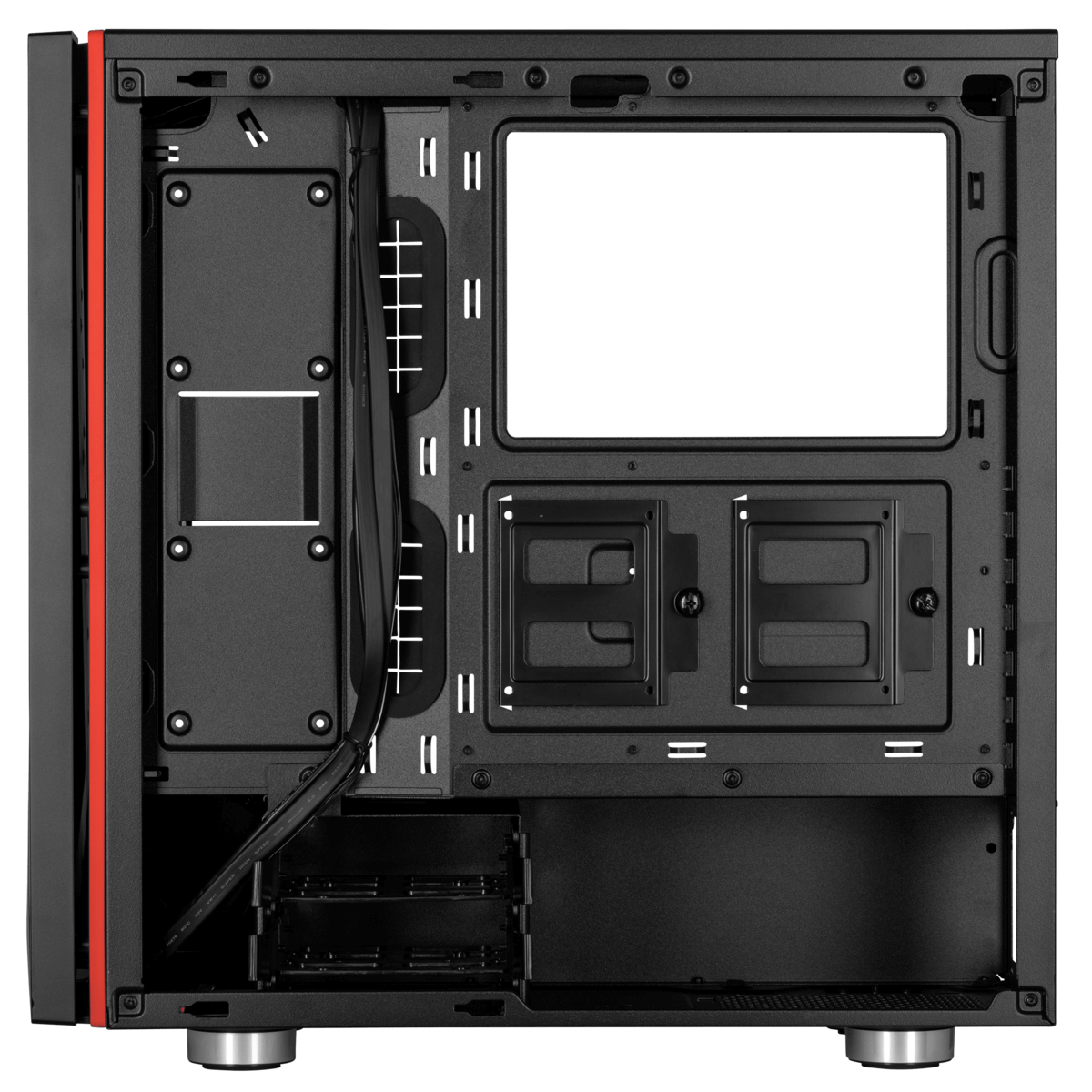 Gabinete Gamer Corsair Carbide SPEC-06, Mid Tower, Com 2 Fan, Vidro temperado, Black, Sem Fonte, CC-9011144-WW