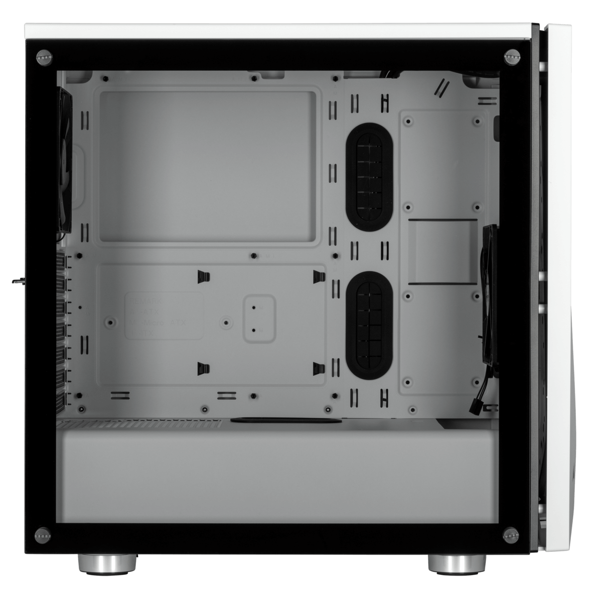 Gabinete Gamer Corsair Carbide SPEC-06, Mid Tower, Com 2 Fan, Vidro temperado, White, Sem Fonte, CC-9011145-WW