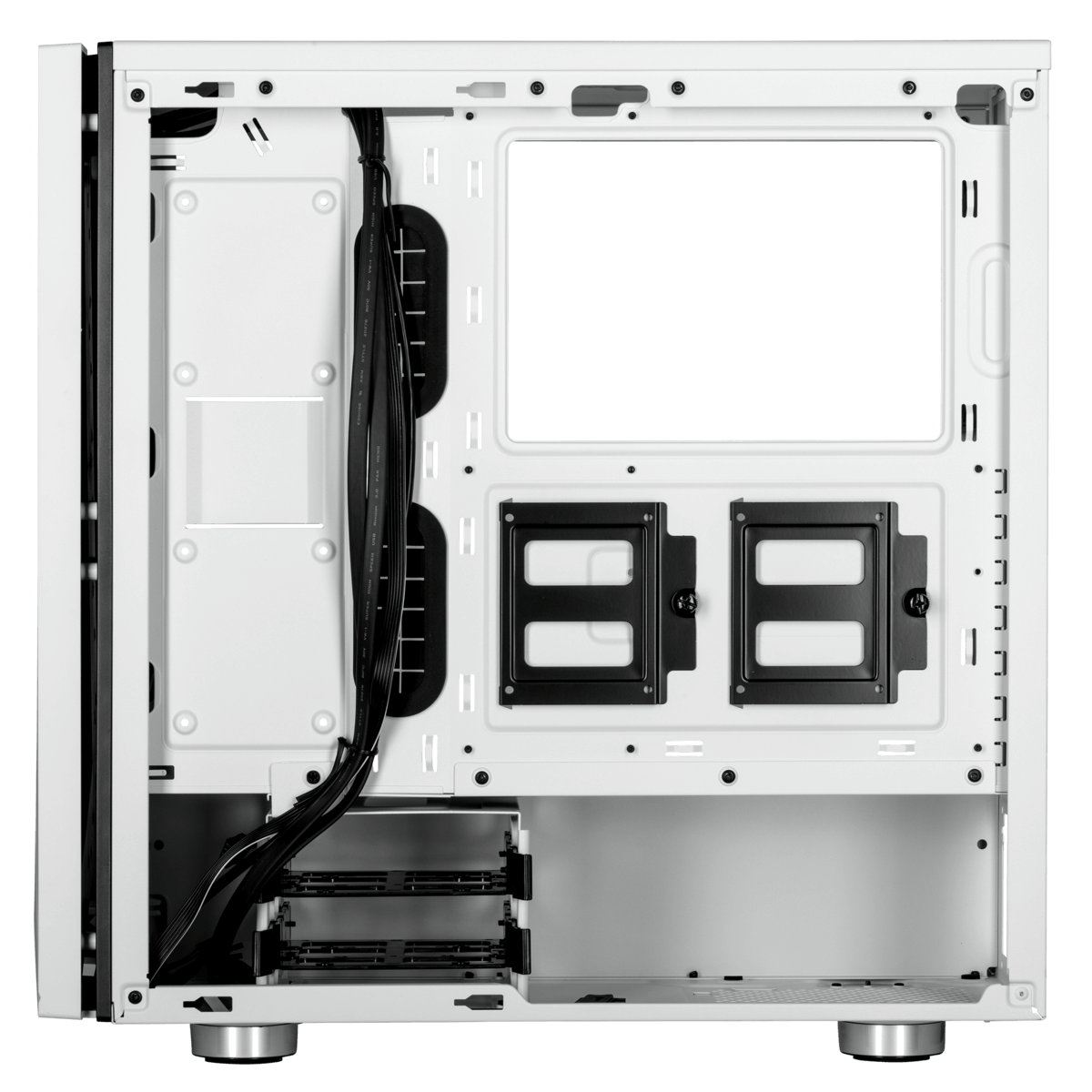 Gabinete Gamer Corsair Carbide SPEC-06, Mid Tower, Com 2 Fan, Vidro temperado, White, Sem Fonte, CC-9011145-WW
