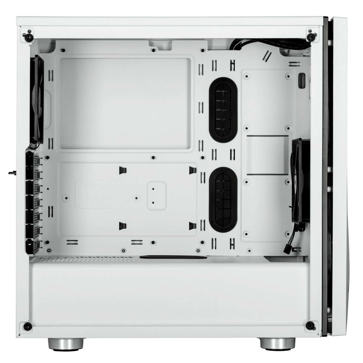 Gabinete Gamer Corsair Carbide SPEC-06, Mid Tower, Com 2 Fan, Vidro temperado, White, Sem Fonte, CC-9011145-WW