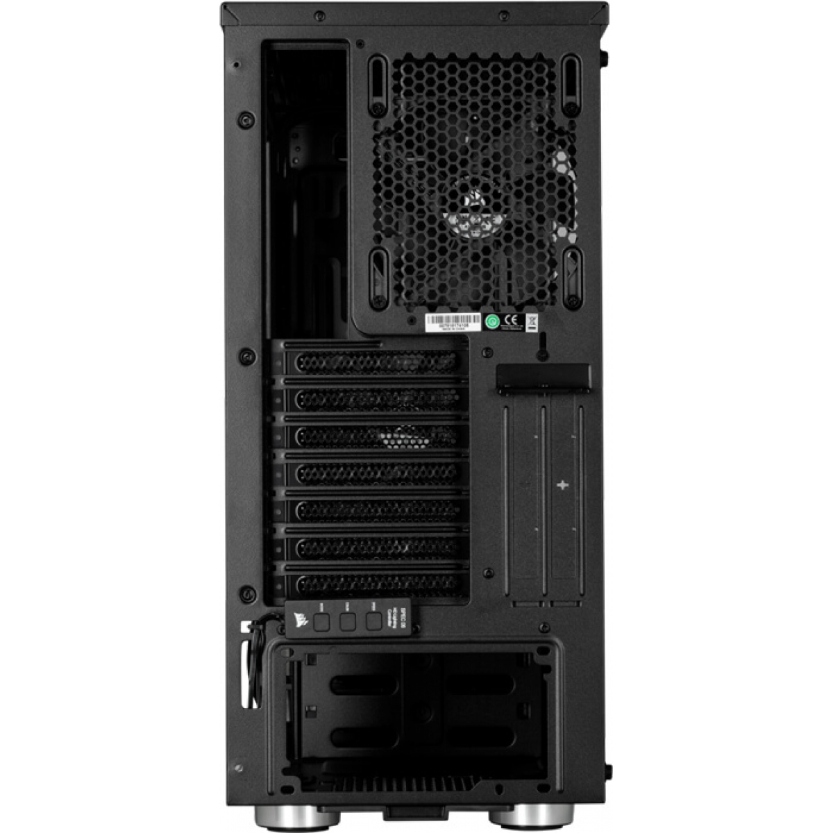 Gabinete Gamer Corsair, Carbide SPEC-06 RGB, Mid Tower, Vidro temperado, Black, Sem Fonte, Com 2 Fans, CC-9011146-WW