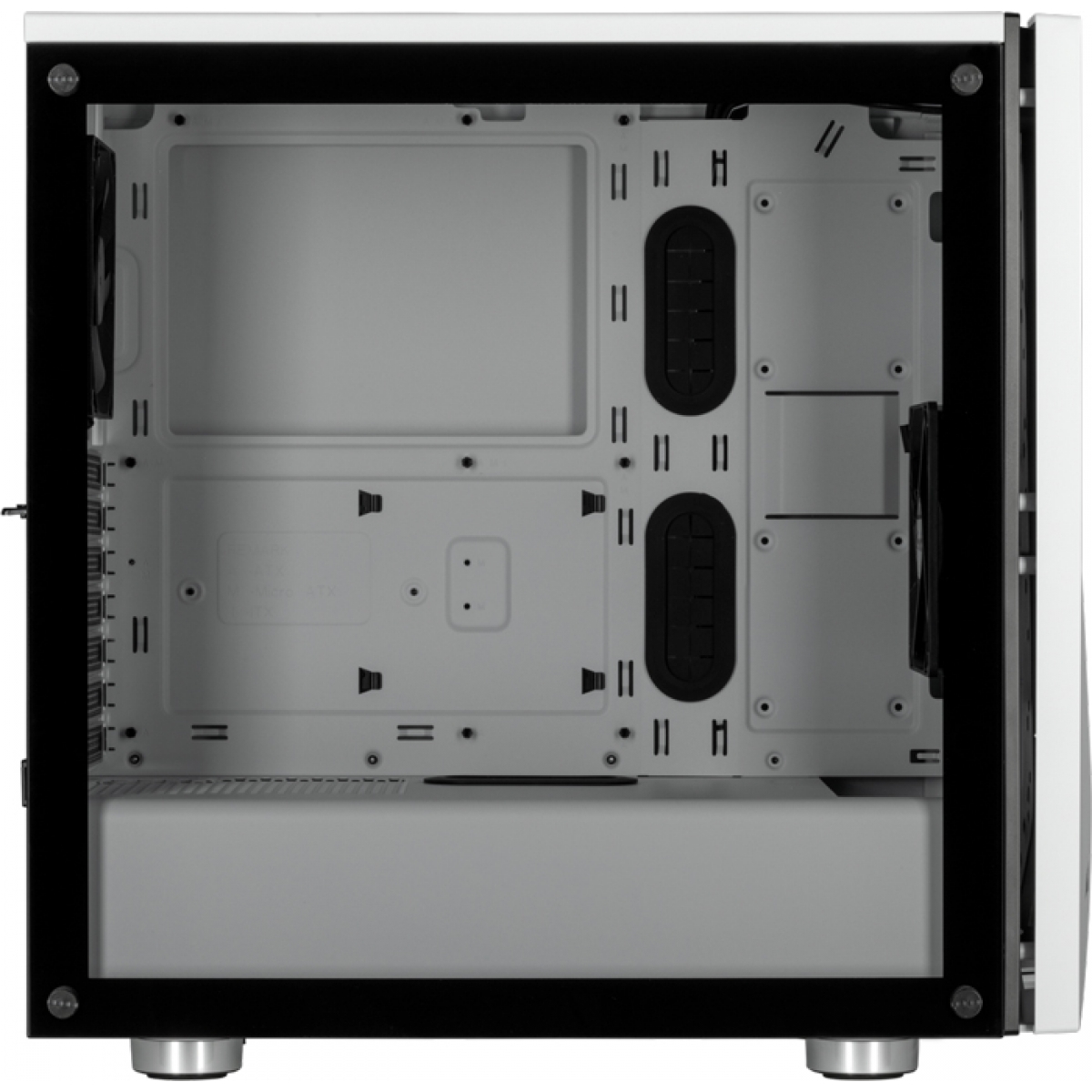 Gabinete Gamer Corsair, Carbide SPEC-06 RGB, Mid Tower, Vidro temperado, White, Sem Fonte, Com 2 Fans, CC-9011147-WW