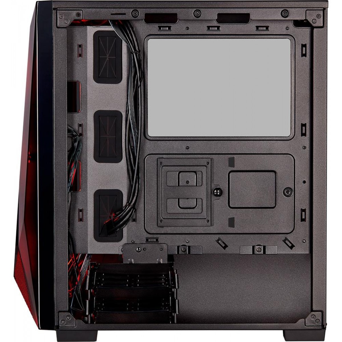 Gabinete Gamer Corsair, Carbide Spec Delta RGB, Mid Tower, Vidro Temperado, Black, Sem Fonte, Com 3 Fans, CC-9011166-WW