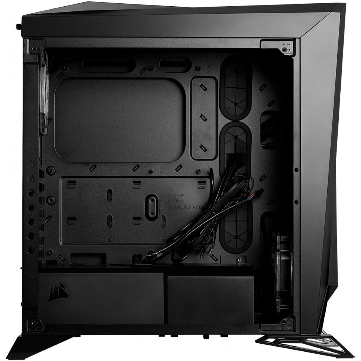 Gabinete Gamer Corsair Carbide Spec-Omega RGB, Mid Tower, Vidro Temperado, Black, Sem Fonte, CC-9011140-WW