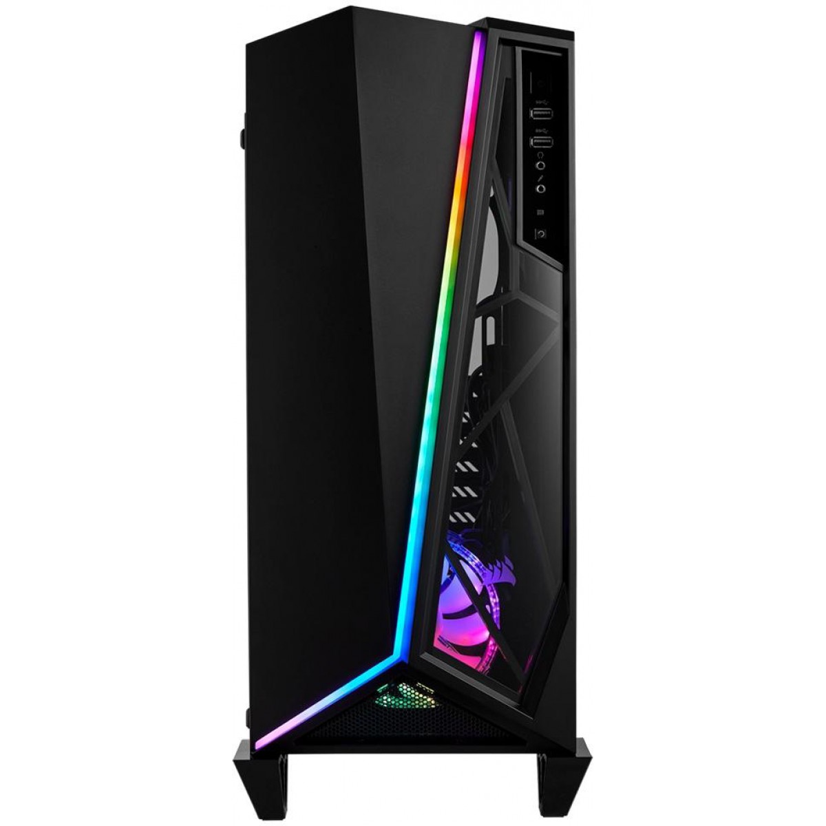 Gabinete Gamer Corsair Carbide Spec-Omega RGB, Mid Tower, Vidro Temperado, Black, Sem Fonte, CC-9011140-WW