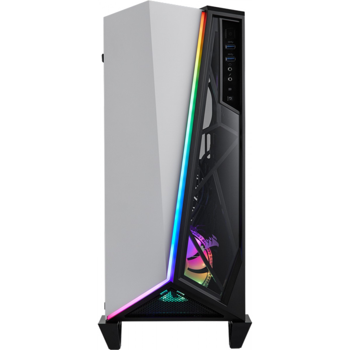 Gabinete Gamer Corsair Carbide Spec-Omega RGB, Mid Tower, Com 2 Fans, Vidro Temperado, White, Sem Fonte, CC-9011141-WW