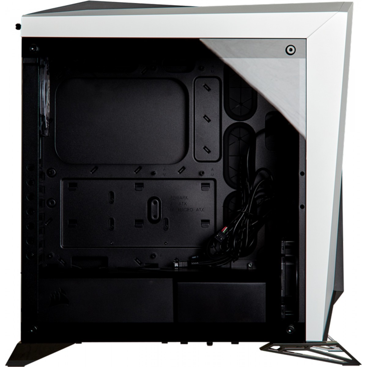 Gabinete Gamer Corsair Carbide Spec-Omega RGB, Mid Tower, Com 2 Fans, Vidro Temperado, White, Sem Fonte, CC-9011141-WW