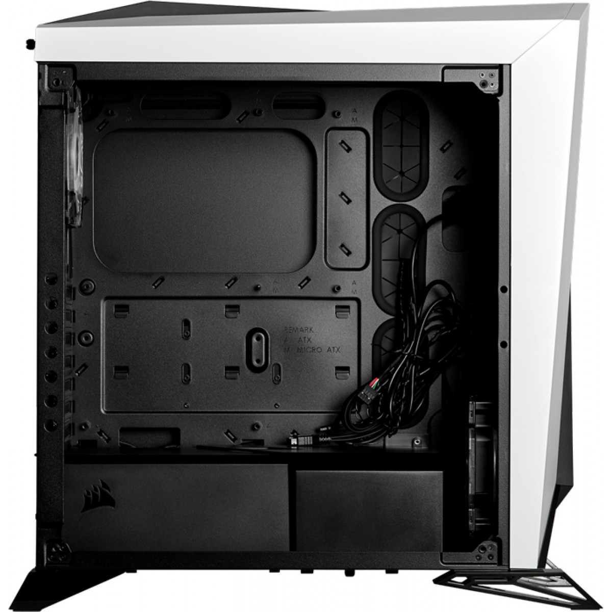 Gabinete Gamer Corsair Carbide Spec-Omega RGB, Mid Tower, Com 2 Fans, Vidro Temperado, White, Sem Fonte, CC-9011141-WW