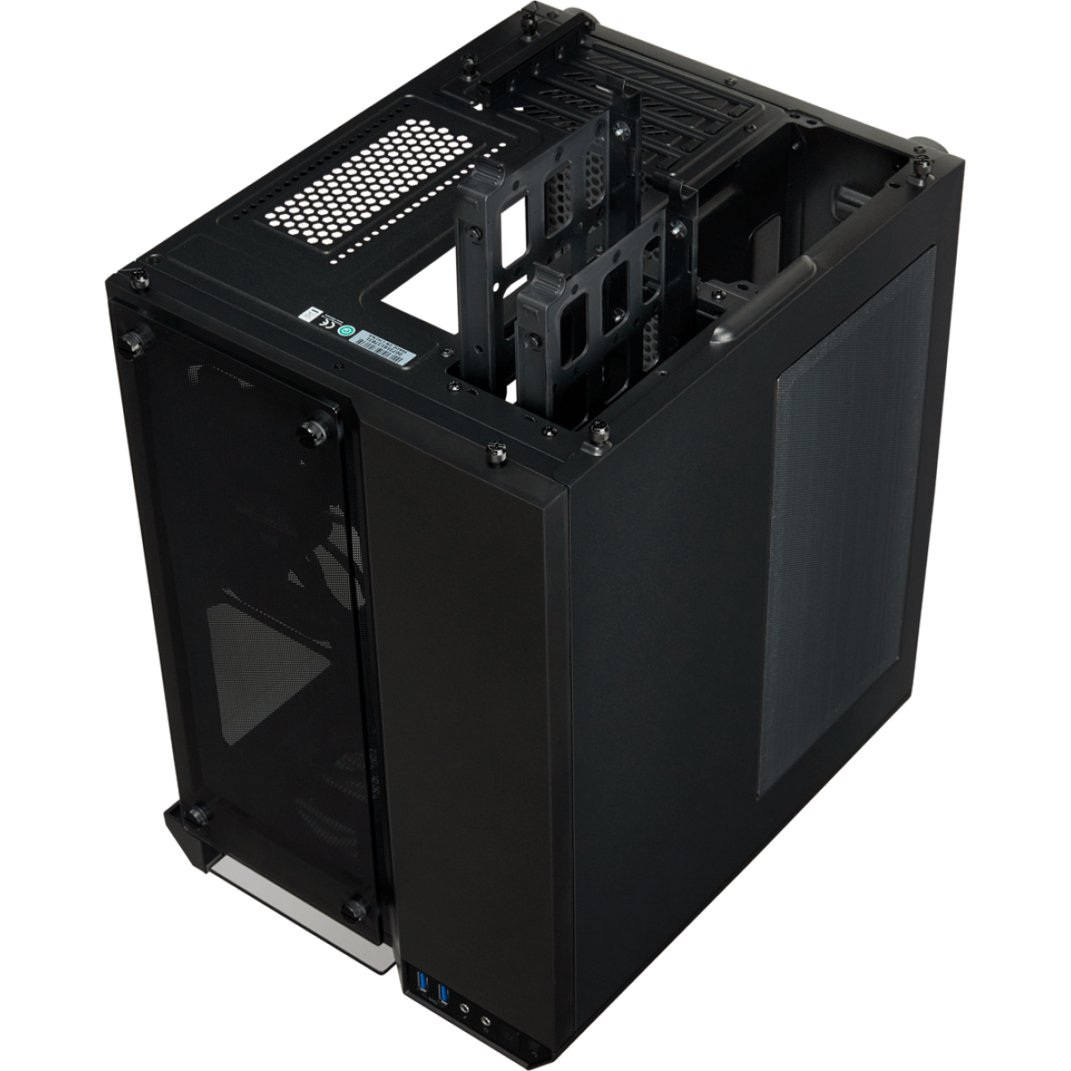 Gabinete Gamer Corsair Crystal 280x, Mini Tower, Sem Fan, Vidro Temperado, Black, Sem Fonte, CC-9011134-WW