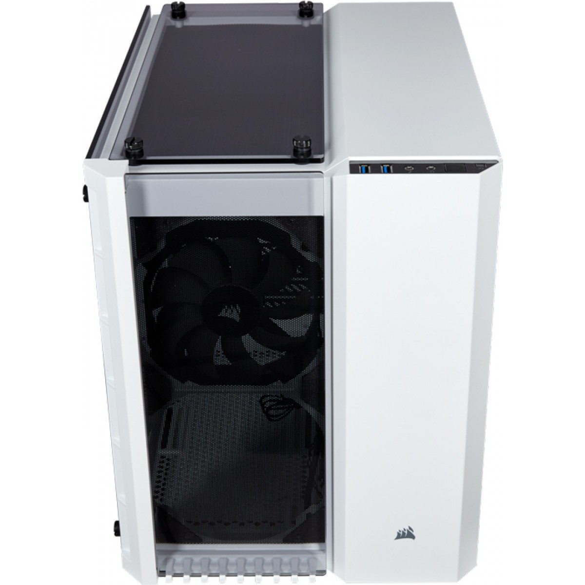 Gabinete Gamer Corsair Crystal 280x, Mini Tower, Vidro Temperado, White, Sem Fonte, CC-9011136-WW