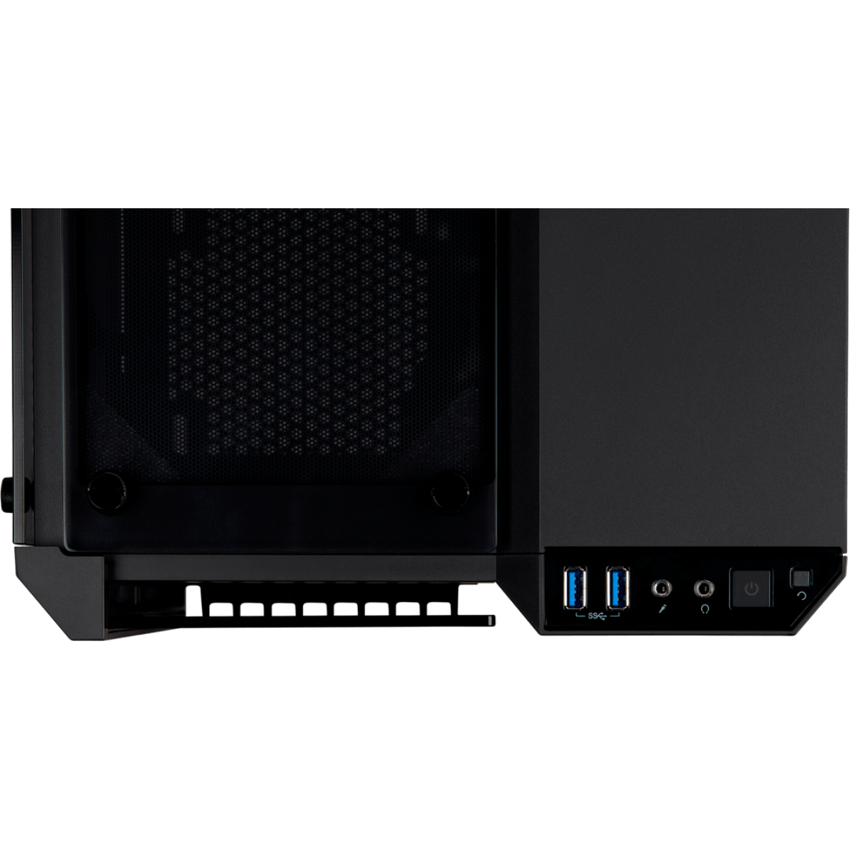 Gabinete Gamer Corsair Crystal 280x RGB, Mini Tower, Sem Fan, Vidro Temperado, Black, Sem Fonte, CC-9011135-WW