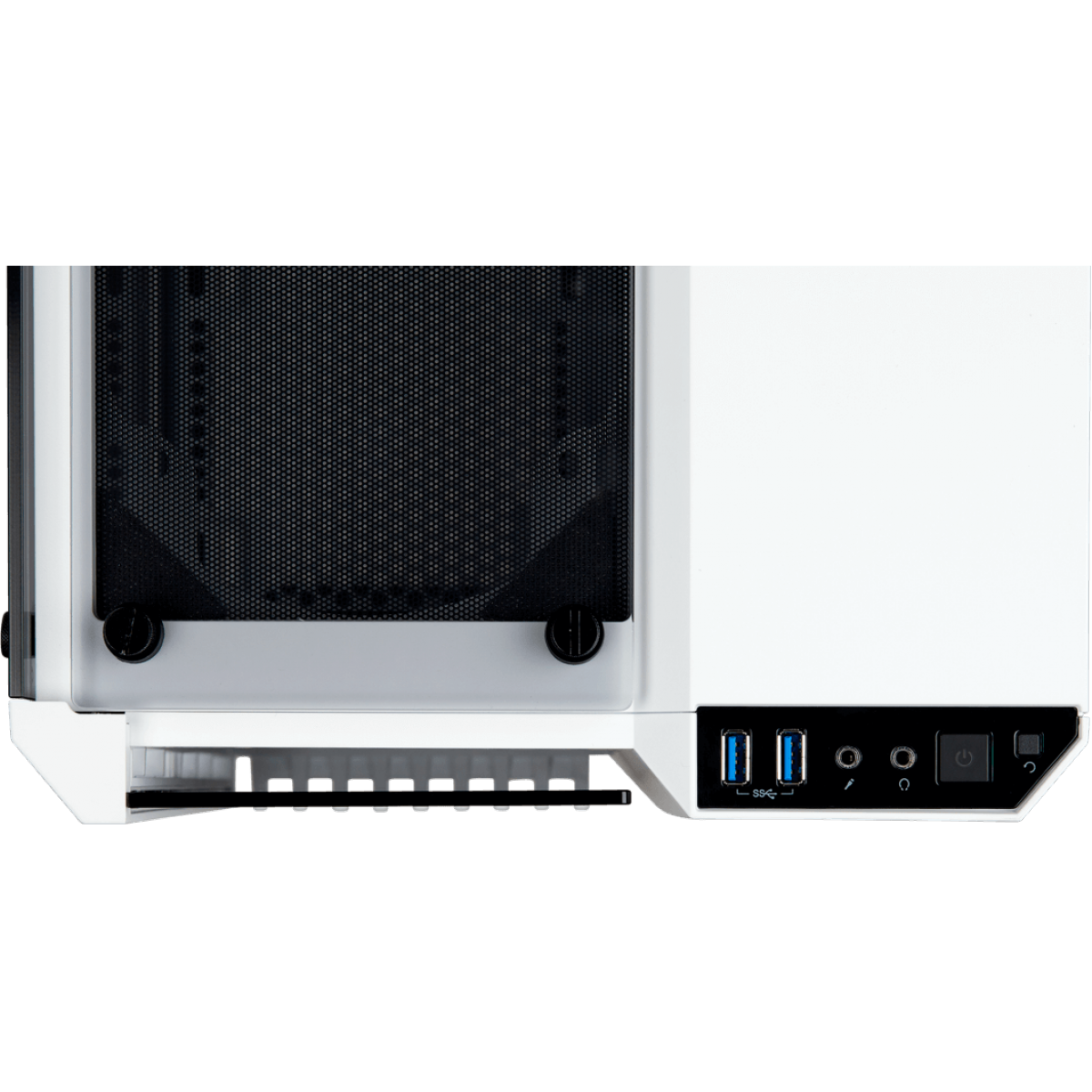 Gabinete Gamer Corsair Crystal 280x RGB, Mini Tower, Vidro Temperado, White, Sem Fonte, CC-9011137-WW