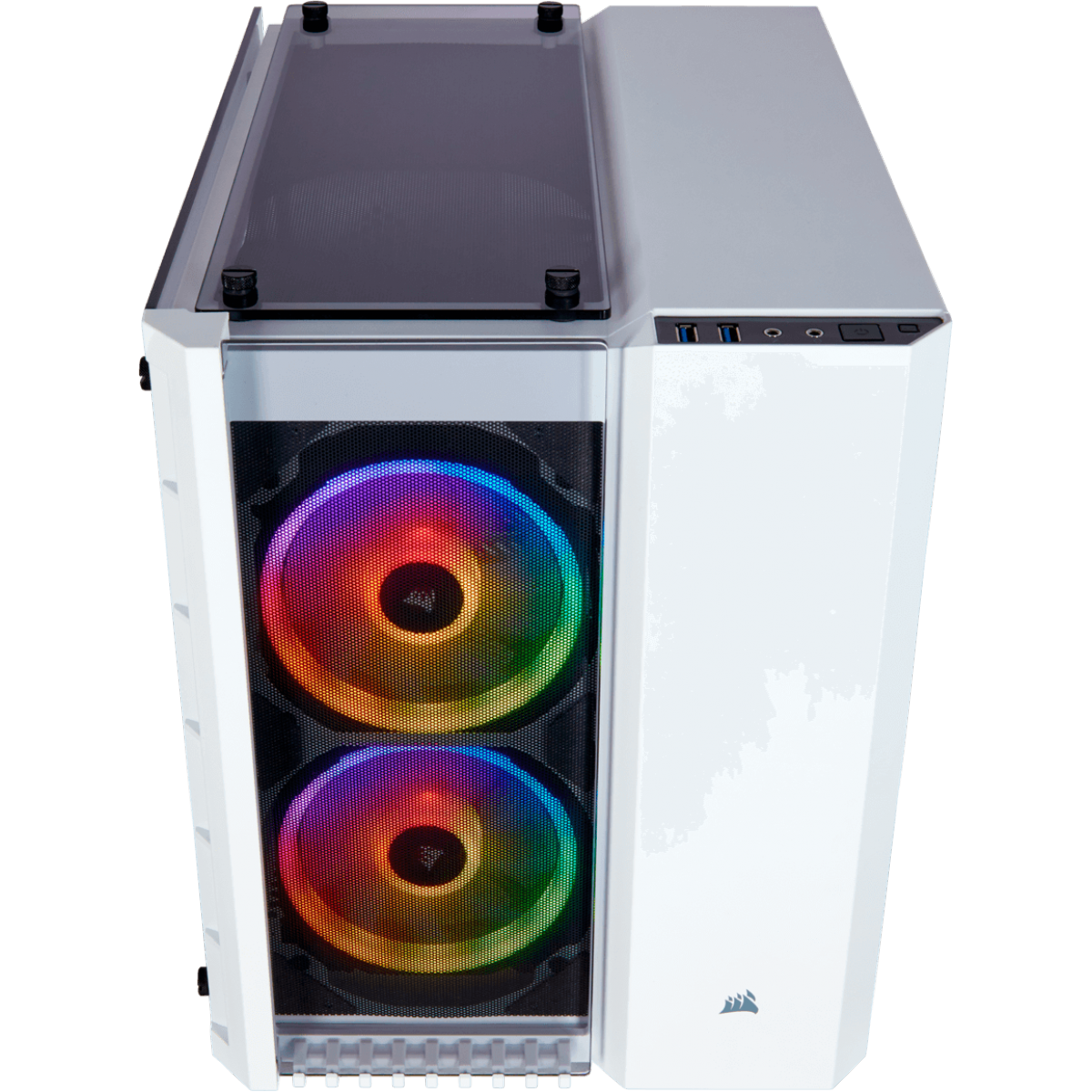 Gabinete Gamer Corsair Crystal 280x RGB, Mini Tower, Vidro Temperado, White, Sem Fonte, CC-9011137-WW