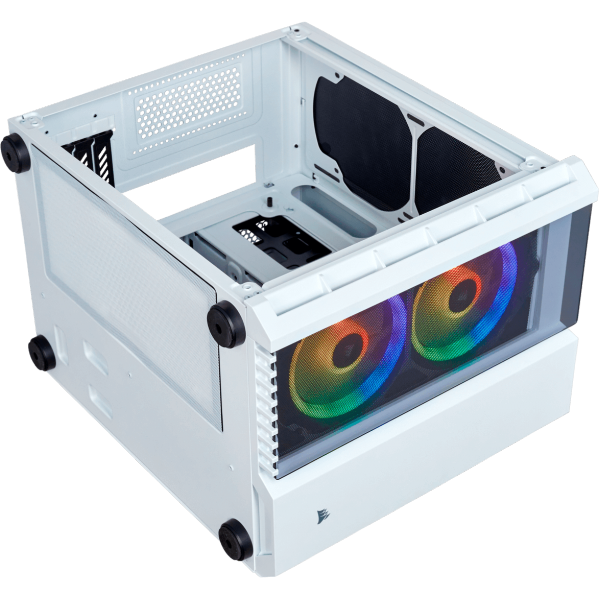 Gabinete Gamer Corsair Crystal 280x RGB, Mini Tower, Vidro Temperado, White, Sem Fonte, CC-9011137-WW