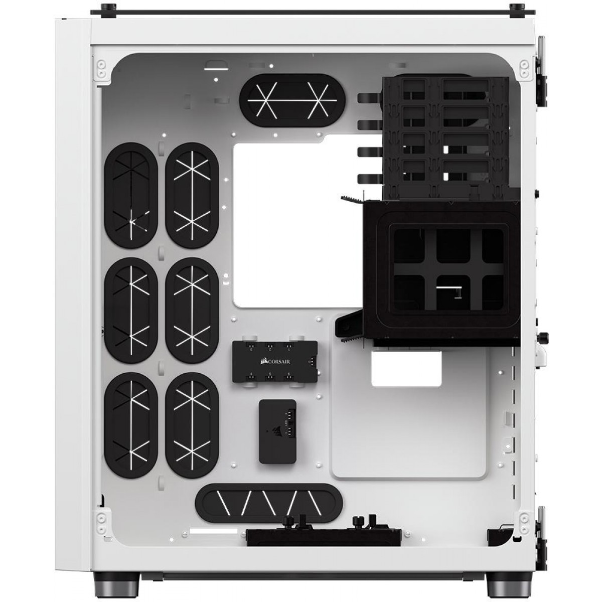 Gabinete Gamer Corsair Crystal 680x RGB, Full Tower, Vidro Temperado, White, Sem Fonte, Com 4 Fans, CC-9011169-WW