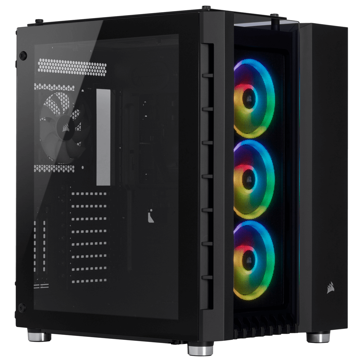 Gabinete Gamer Corsair Crystal 680x RGB, Full Tower, Vidro Temperado, Com 4 Fans, Black, Sem Fonte, CC-9011168-WW