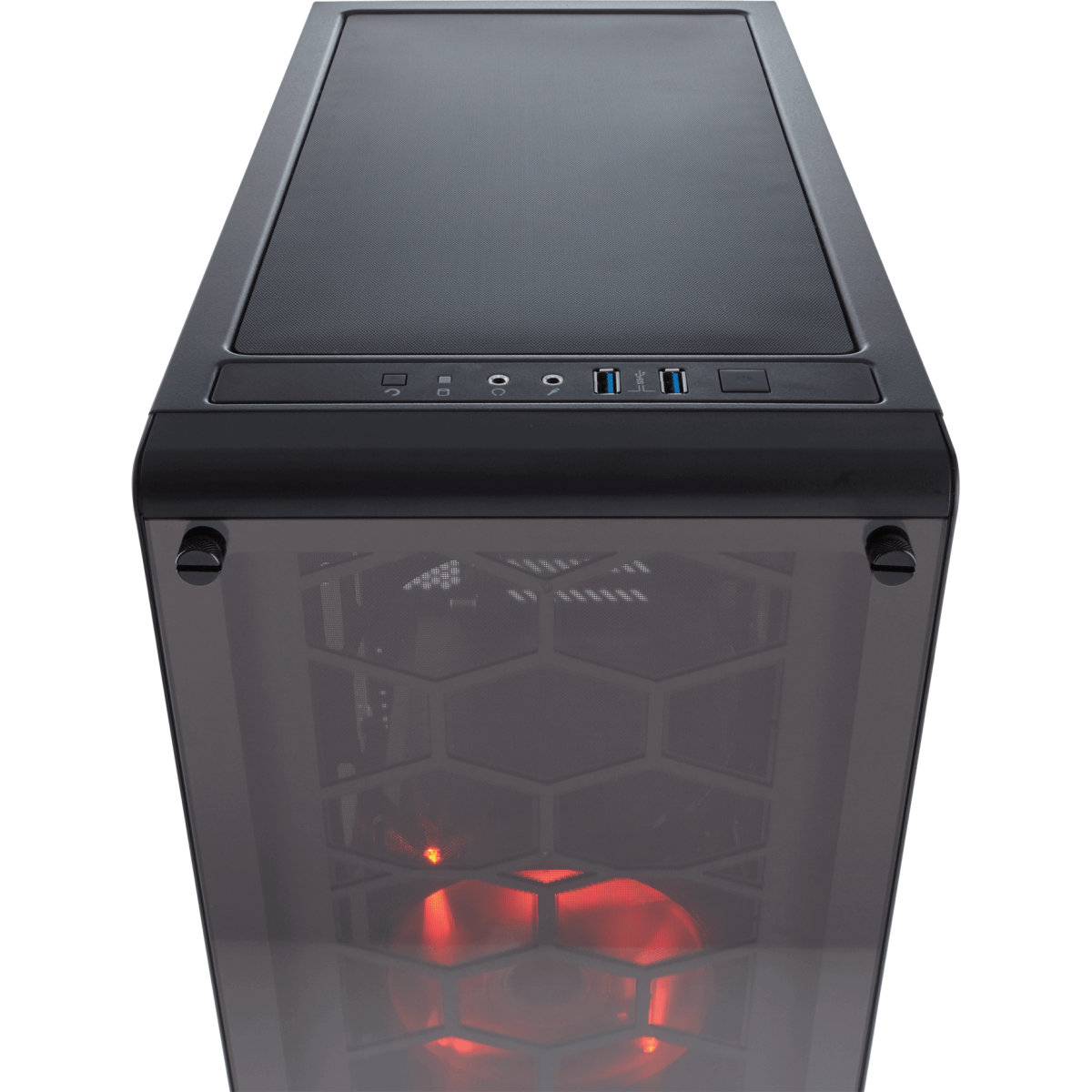 Gabinete Gamer Corsair Crystal 460X, Mid Tower, Com 2 Fans, Vidro Temperado, Black Sem Fonte, CC-9011099-WW