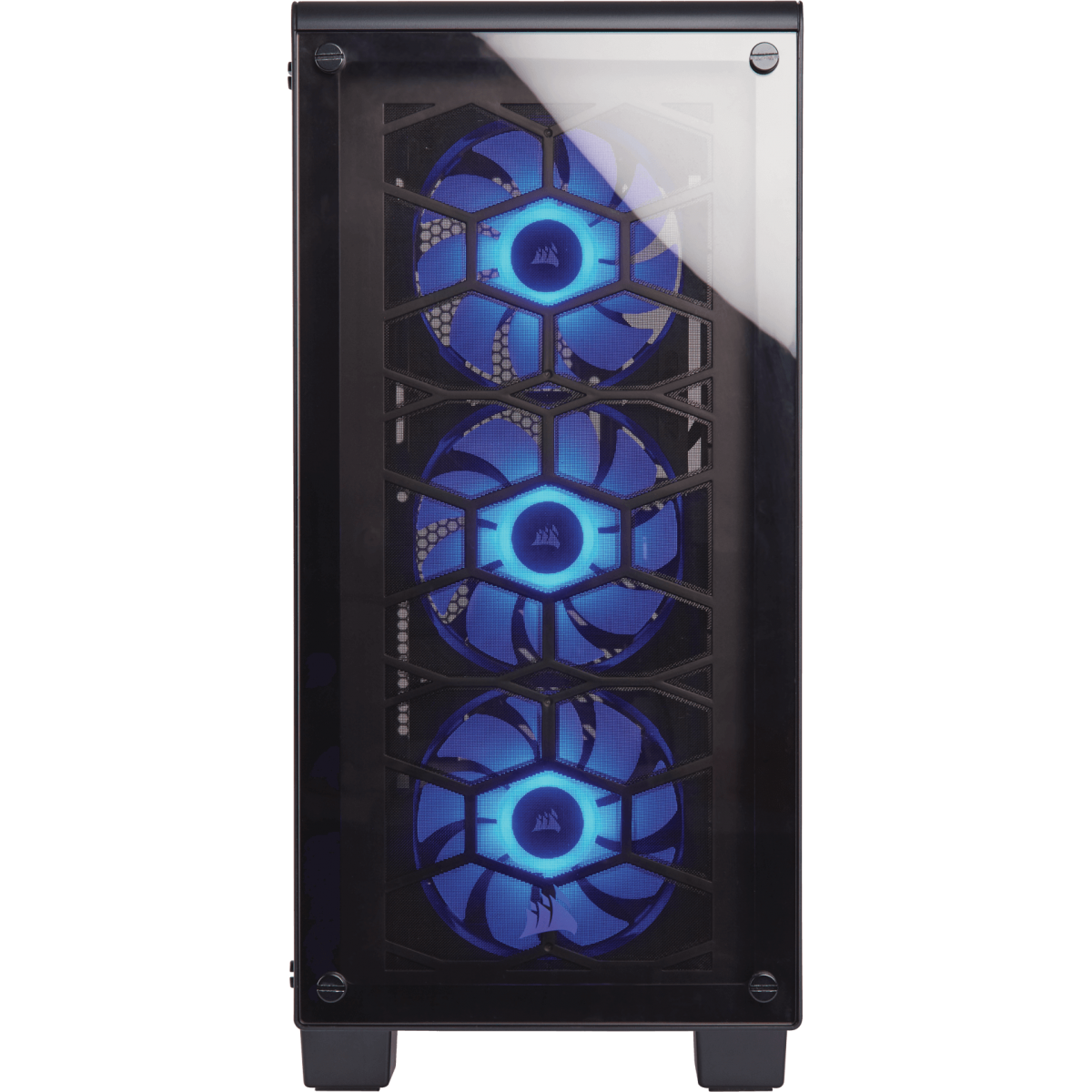 Gabinete Gamer Corsair Crystal 460X RGB, Mid Tower, Com 3 Fans, Vidro Temperado, Black, Sem Fonte, CC-9011101-WW