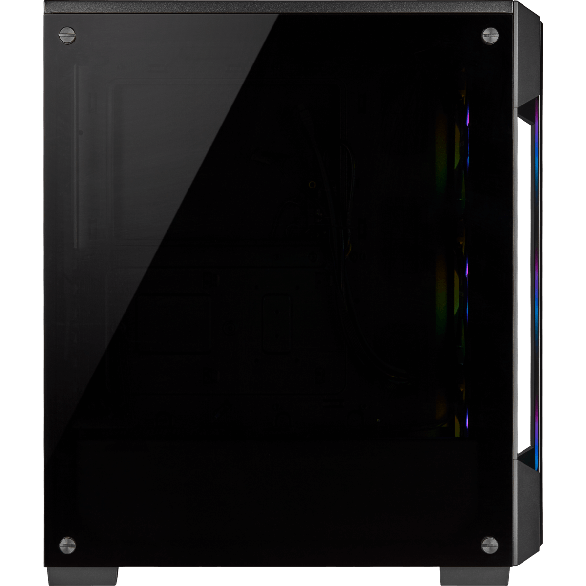 Gabinete Gamer Corsair iCue 220T, Mid Tower, Com 3 Fans, Vidro Temperado, Black, Sem Fonte, CC-9011190-WW