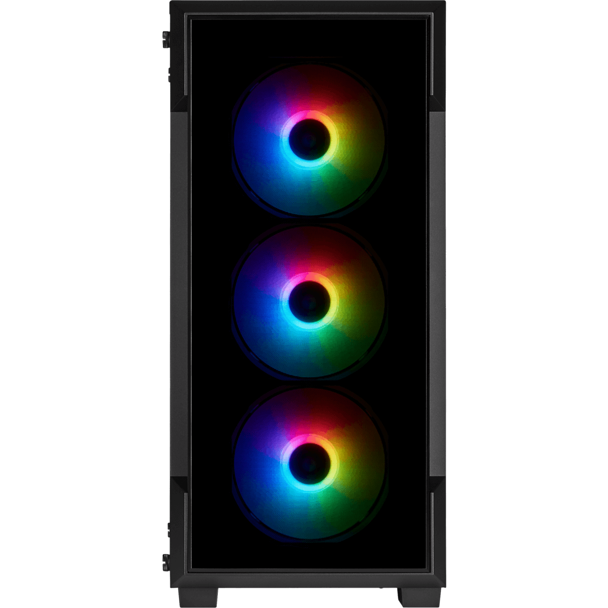 Gabinete Gamer Corsair iCue 220T, Mid Tower, Com 3 Fans, Vidro Temperado, Black, Sem Fonte, CC-9011190-WW