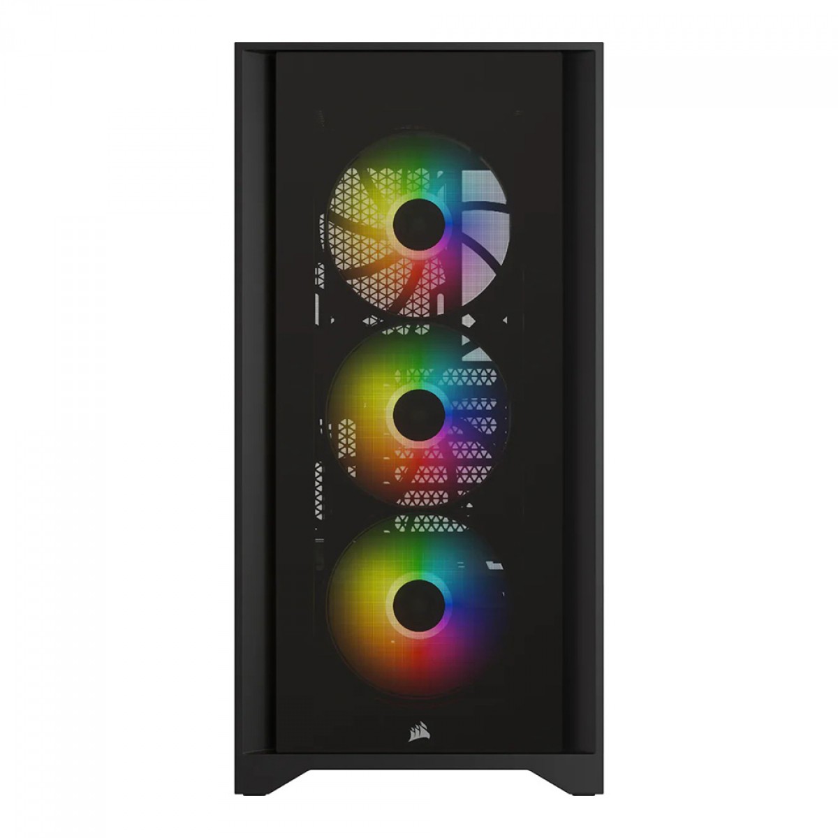 Gabinete Gamer Corsair iCUE 4000X RGB, Mid Tower, Vidro Temperado, Black, ATX, Sem Fonte, Com 3 Fans, CC-9011204-WW