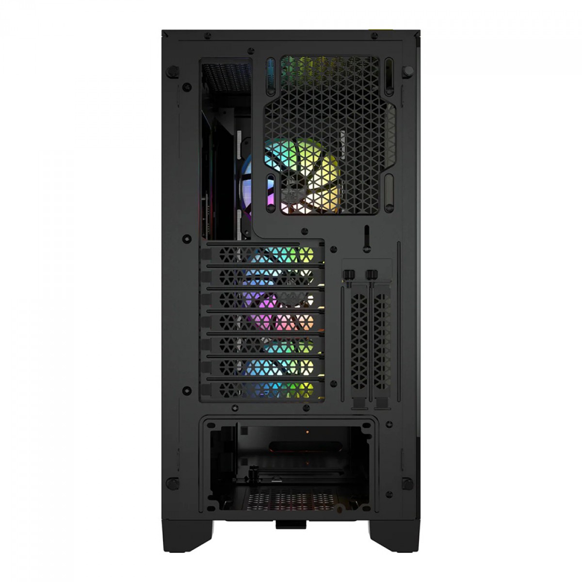 Gabinete Gamer Corsair iCUE 4000X RGB, Mid Tower, Vidro Temperado, Black, ATX, Sem Fonte, Com 3 Fans, CC-9011204-WW