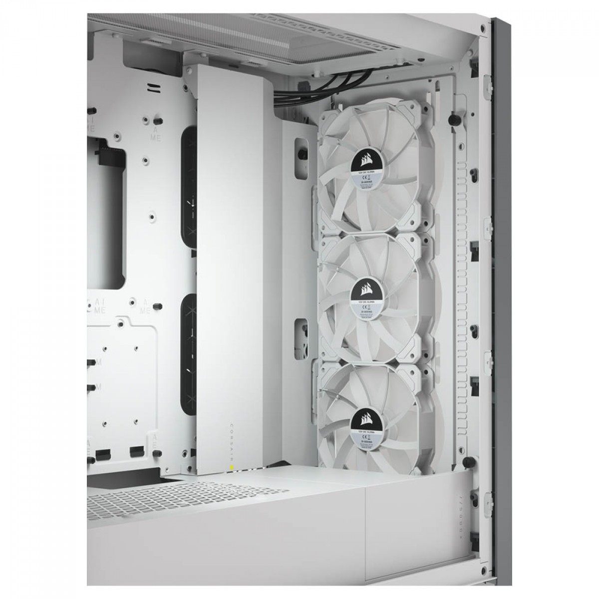 Gabinete Gamer Corsair iCUE 5000X RGB, Mid Tower, Vidro Temperado, White, ATX, Sem Fonte, Com 3 Fans, CC-9011213-WW